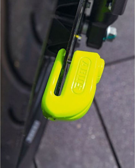 Abus 350 Trigger Motorcycle Disc Brake Lock with Alarm & 5mm Pin in Yellow