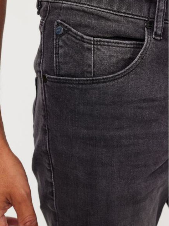 Rey Thor Pantaloni De Blugi Pentru Bărbați Elastici Regular Straight Fit Denim Wash