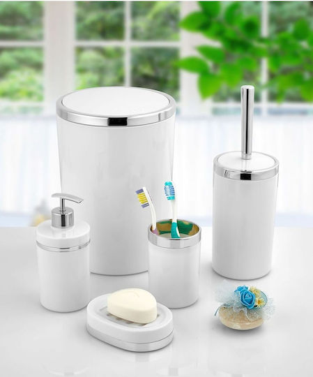 SteweHome SteweHome Badezimmerzubehör-Set Kunststoff Silber 5 Stücke