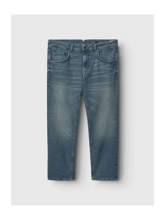 Ανδρικό Παντελόνι Τζιν Relaxed Tapered Fit Μπλε Μεσαίο