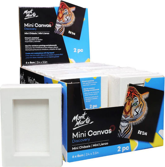 Mont Marte Mini Canvas 6x8cm 2pcs/set