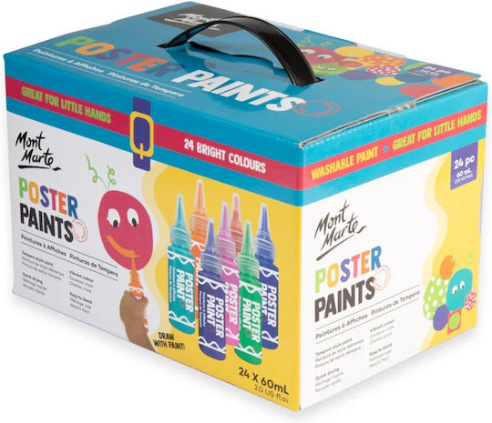 Mont Marte Tempera Paint 24 Pcs X 60ml