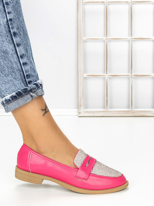 Mocasini Dama În Culoare Fuchsia