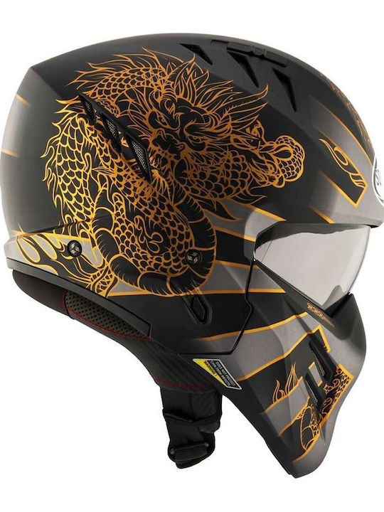 Suomy Armor Dragon Matt Grey Κράνος Μηχανής Modular ECE 22.06 1200gr με Sunvisor