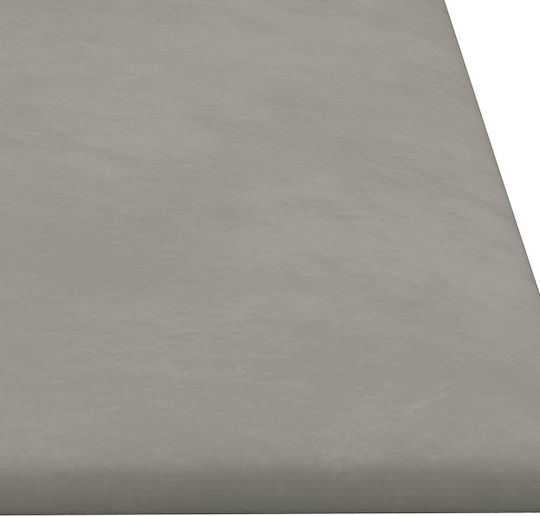 vidaXL Κεφαλάρι Κρεβατιού Υφασμάτινο Γκρι 90x30cm