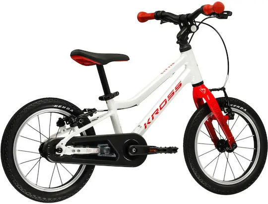 Kross Bicicletă Copii BMX Albă 14"