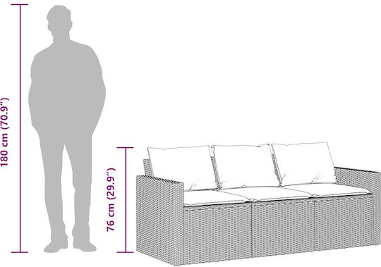 Set Sala De Mese Pentru Exterior 2 Piese Gri Cu Perne