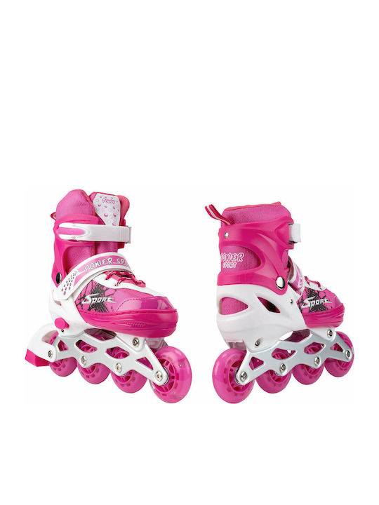 Action One Power Sport Adjustable Inline Skates Size S 31-34 Pink