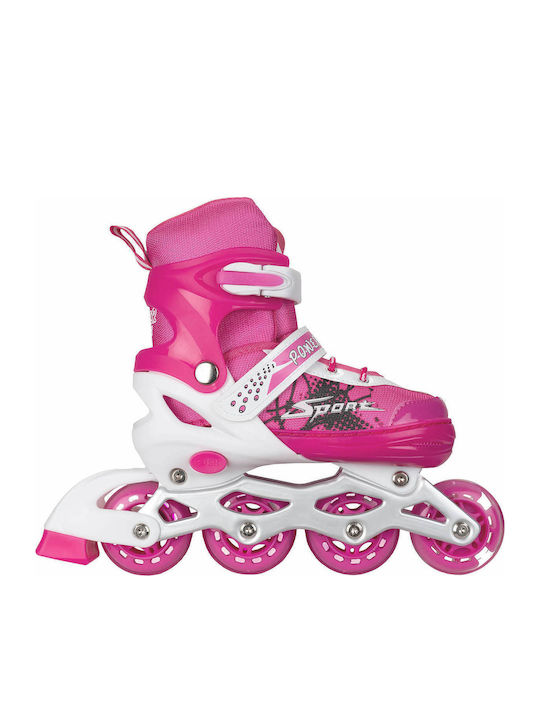Action One Power Sport Adjustable Inline Skates Size S 31-34 Pink