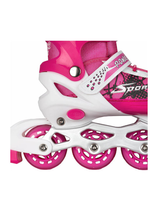 Action One Power Sport Adjustable Inline Skates Size S 31-34 Pink