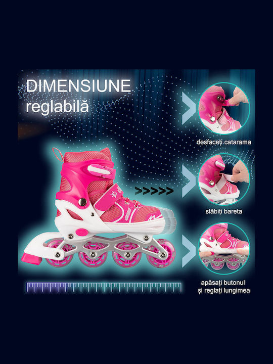 Role Inline Reglabile Start Mărimea M 34 37 Roz