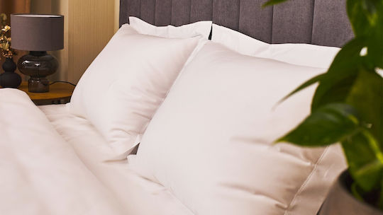 Valeria Home Set Huse Pentru Pilote 220x240cm Supradublă Cu 2 Fețe De Pernă & 1 Cearșaf Alb