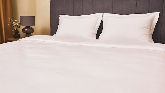 Valeria Home Set Huse Pentru Pilote 200x220cm Dublă Cu 2 Fețe De Pernă & 1 Cearșaf Alb