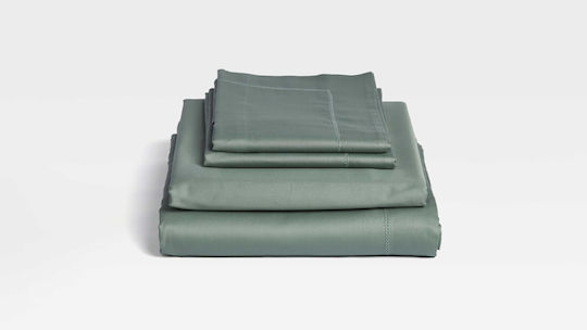 Valeria Home Set Huse Pentru Pilote 200x220cm Dublă Cu 2 Fețe De Pernă Și 1 Cearșaf Verde