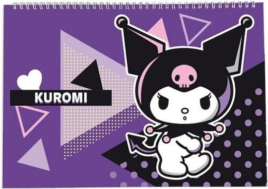 Μπλοκ Ζωγραφικης Graffiti Kuromi A4 23x33cm 30 Φυλλα Διαφορα Σχεδια Τυχαια Επιλογη 26218