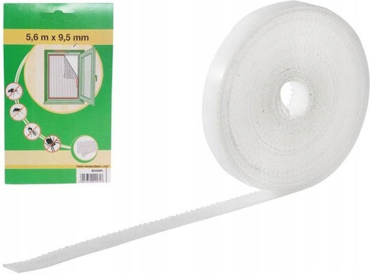 Velcro Самозалепваща Лента с Кука и Примка Бяла 5.6mx15mm