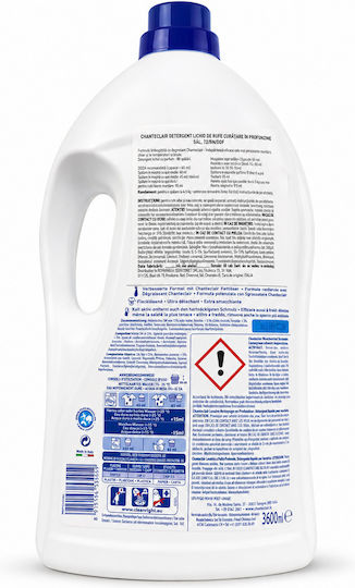 Chante Clair Detergent Lichid Profesional Concentrat pentru Haine Albe 3.6lt (80 Doze)