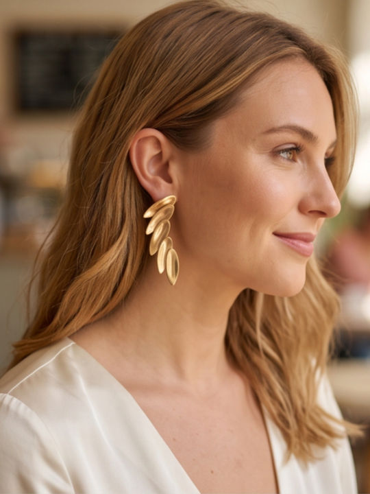 Touch Gold Plated Earrings 055 55 Gold