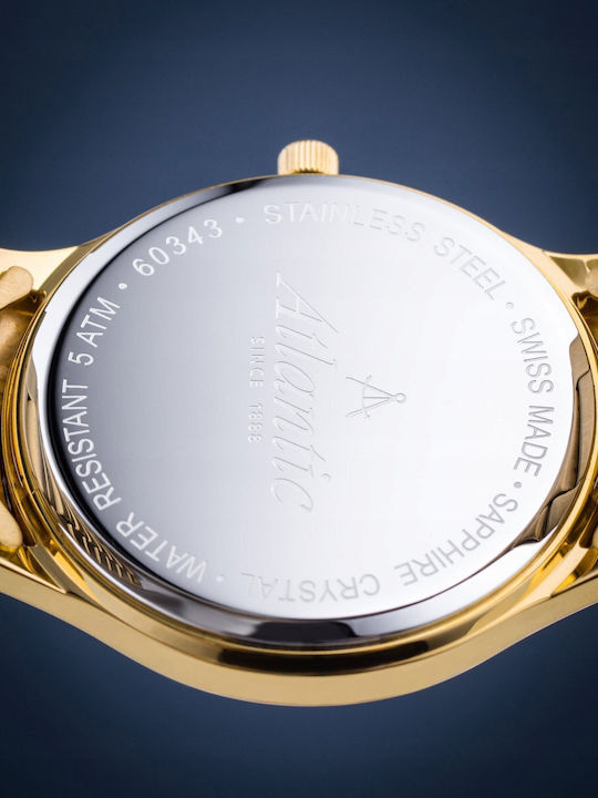 Men's Watch 40mm Battery with Silver Stainless Steel Bracelet