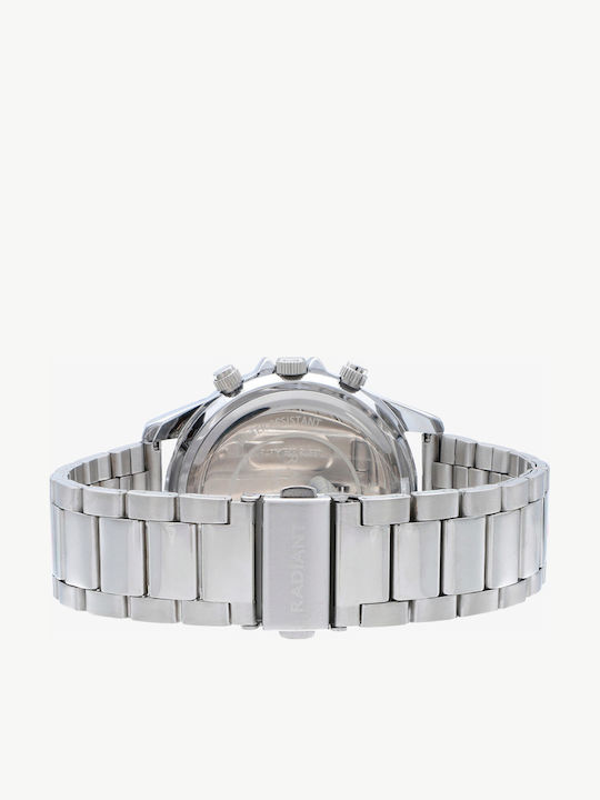 Radiant Ceas Bărbați 44mm Cu Baterie Cu Brățară Argintie Din Oțel