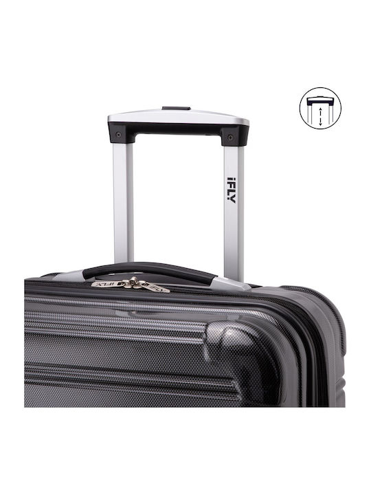 iFly Mittlerer Reisekoffer Schwarz Höhe 65cm