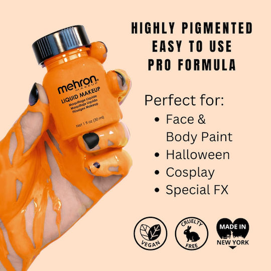 Mehron Liquid Foundation Orange 30ml