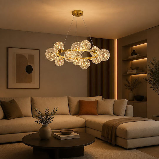 Adjustable Gold LED Ceiling Light with Warm White Light PA-139-GOLD
