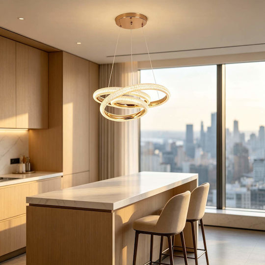 Adjustable Gold LED Ceiling Light With Warm White Light PA-135-GOLD