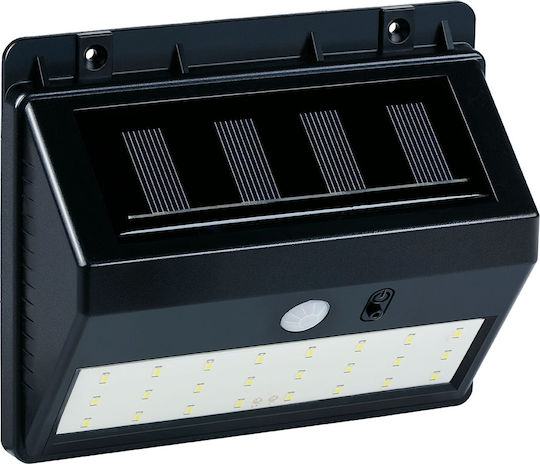 Grundig Wall Mounted Solar Light Cold White with Motion Sensor and Photocell IP44 8x6x13cm