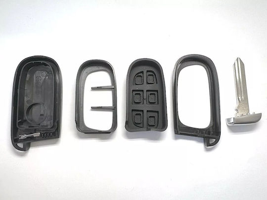 Husă Pentru Chei Auto Compatibilă Cu Jeep Cherokee Wrangler Dodge Ram Durango Chrysler – Lamă Necutită