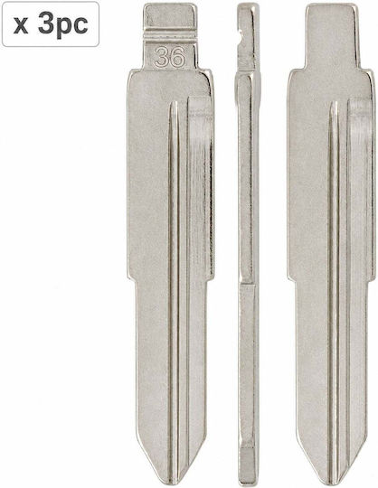 Set 3 Car Key Blades 36# Hy16 Hyundai