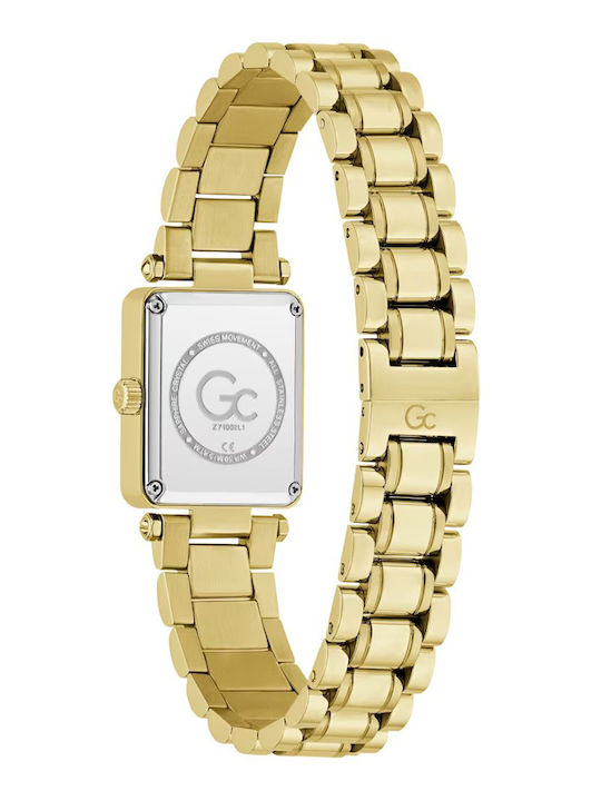 GC Watches Women's Watch 21mm Battery with Gold Metal Bracelet