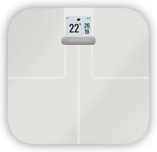 Garmin Index S2 Smart Smart Badezimmerwaage 181,4kg mit Körperfettmessung & Wi-Fi Weiße