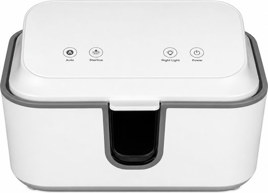 Încălzitor Șervețele Umede Piele Sensibilă Pentru Bebe Tip Dispenser 3 Moduri Control Temperatură Panou Tactil Led Capacitate 80 Șervețele Încălzire Uniformă Menține Prospețimea Umidității Dimensiuni 26 X 20 Cm Alb