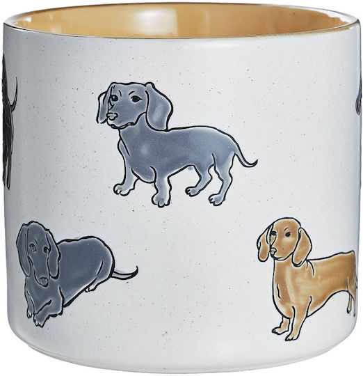 Butlers Dog Lover Κασπώ Κεραμικό Μπεζ 18x18εκ.