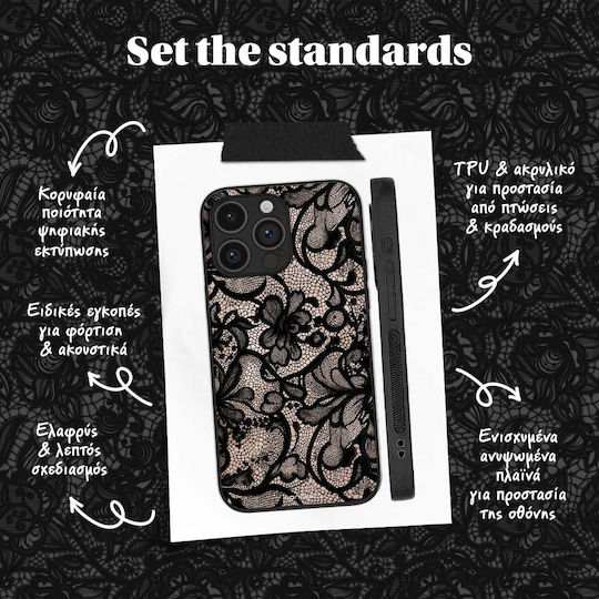 Калъф Sonique Diva Series Samsung Galaxy Z Fold 4 Черна Дантела