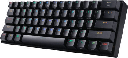 Redragon K530 Draconic Pro Безжично Гейминг Механично Клавиатура 60% с Кафяво по Поръчка Управление и RGB Осветление International English
