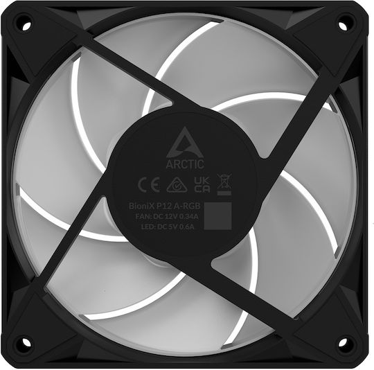 Arctic BioniX P14 A-RGB Вентилатор за кутия 140mm (2500rpm / 110cfm) със Свързване 4-изводна ШИМ 3бр