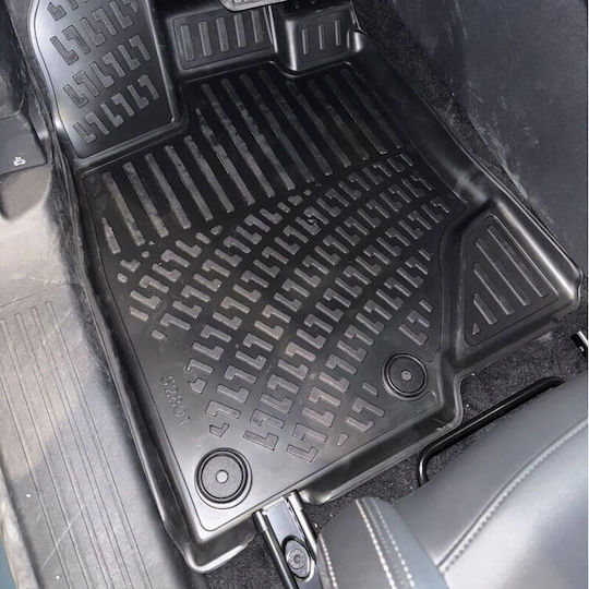 3D Raised Sides Rubber TPE Car Mats Peugeot E-3008 2024 Rizline 4 Black Pieces