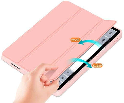 Smart Tri-fold Flip Case Pencil Holder Lenovo Tab M11 11″ 2024 Rose Gold