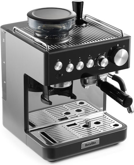 Breville Barista Sense Automatic Espresso Machine 15bar for Cappuccino with Grinding Mill Black VCF187X-01