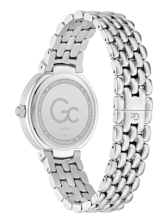 GC Watches Women's Watch 34mm Battery with Silver Metal Bracelet