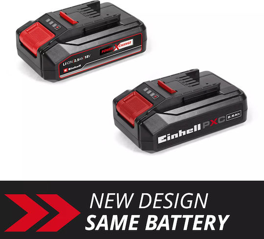Einhell Werkzeugbatterie Lithium 18V mit Kapazität 2.5Ah Power X-Change