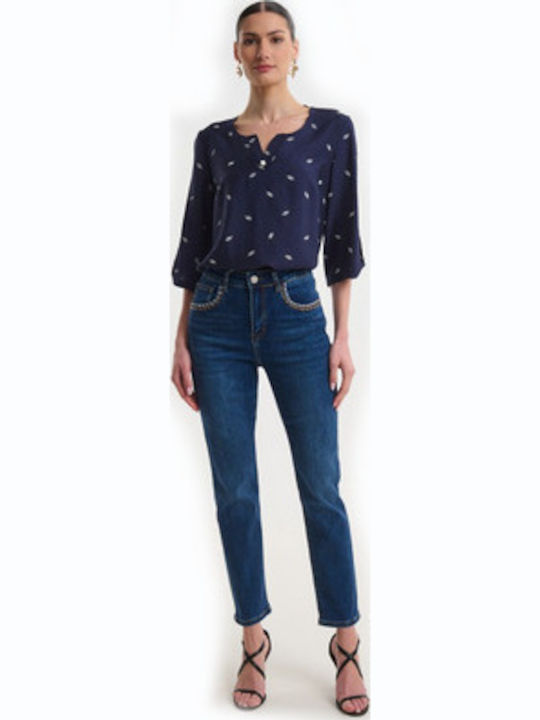 Damenbluse Blau