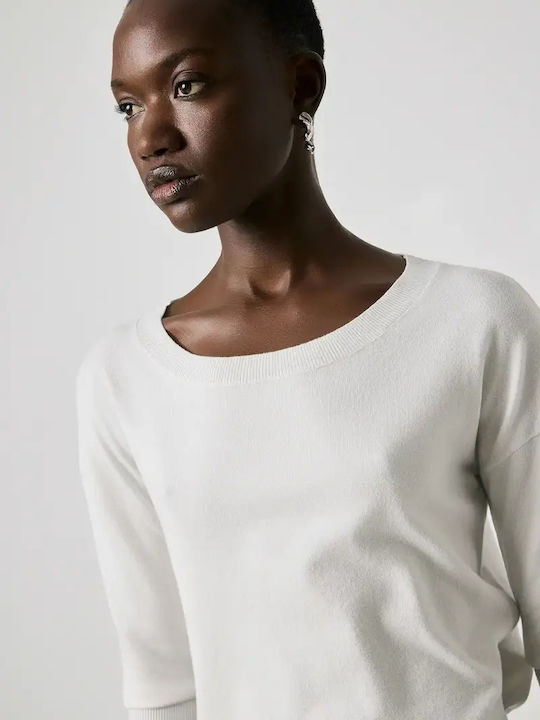Women's Sweater with 3/4 Sleeve Blue Heaven