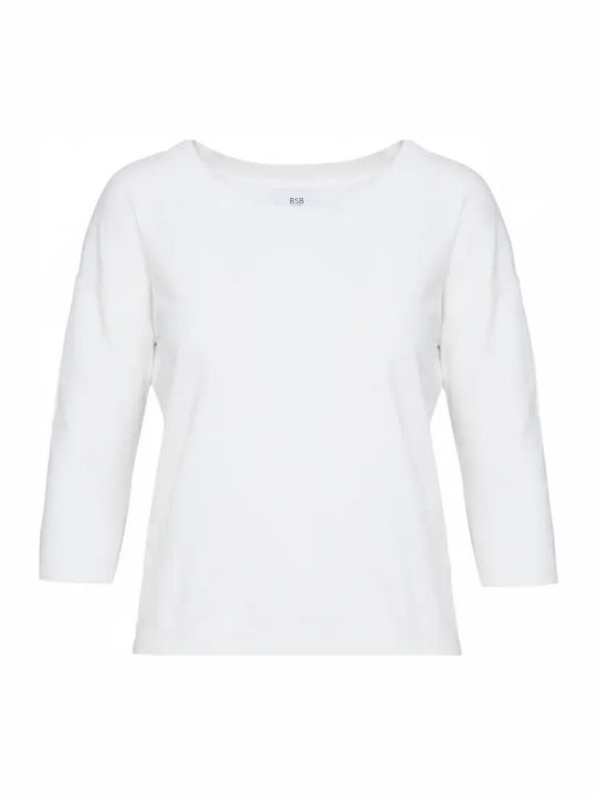 Women's Sweater with 3/4 Sleeve Blue Heaven