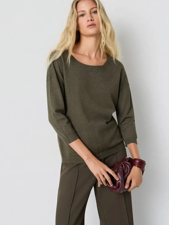 Women's Sweater with 3/4 Sleeve Blue Heaven