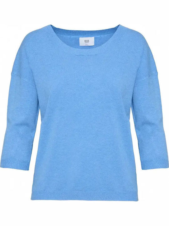 Women's Sweater with 3/4 Sleeve Black