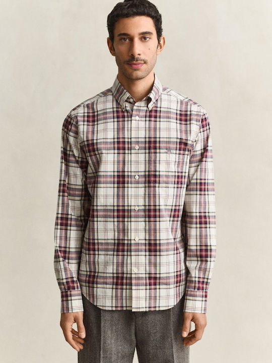 Gant Πουκάμισο Regular Fit Κόκκινο