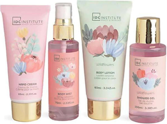 IDC Institute Scented Garden Σετ Περιποίησης για Ενυδάτωση & Καθαρισμό Σώματος Wildflowers 4τμχ